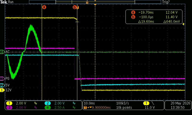 T5+T6 (Voltage Hold-up 80% 12V)