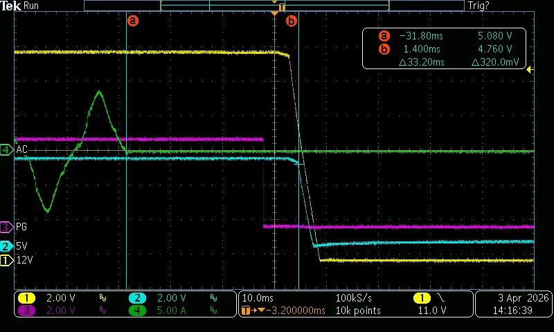 T5+T6 (Voltage Hold-up 80% 5V)