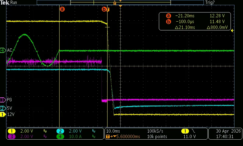 T5+T6 (Voltage Hold-up 100% 12V)