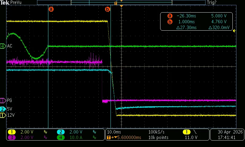 T5+T6 (Voltage Hold-up 80% 5V)