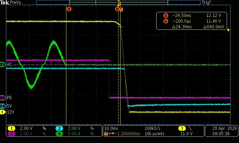 T5+T6 (Voltage Hold-up 100% 12V)