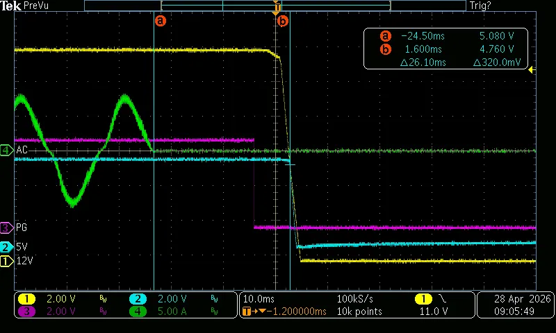 T5+T6 (Voltage Hold-up 100% 5V)