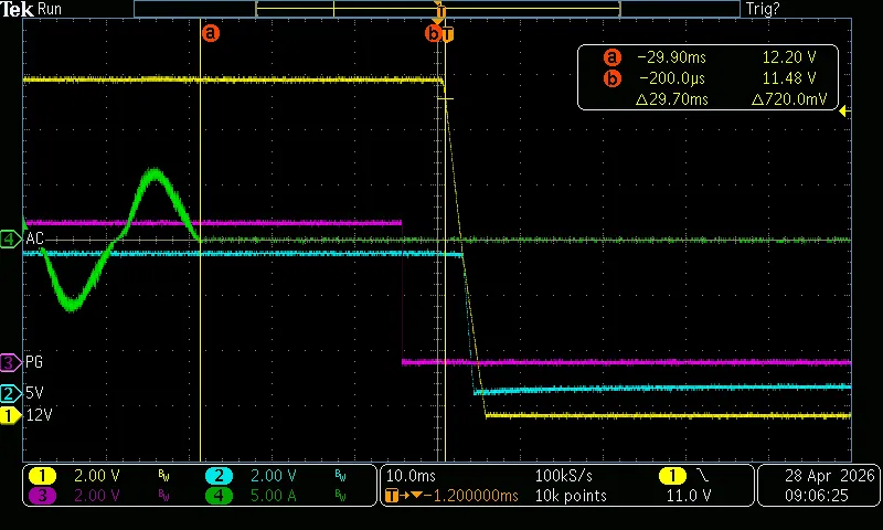 T5+T6 (Voltage Hold-up 80% 12V)