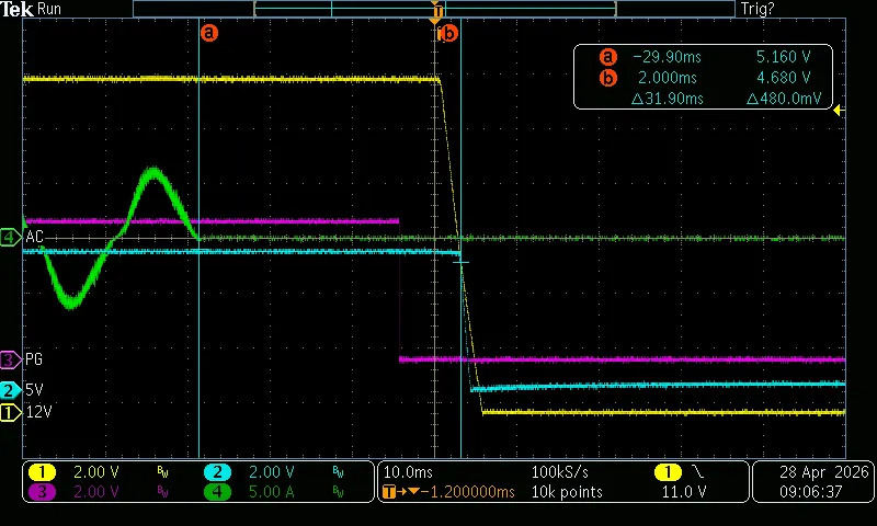 T5+T6 (Voltage Hold-up 80% 5V)